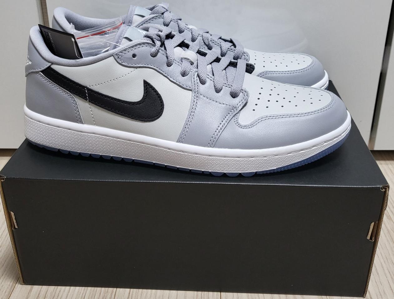 조던1 로우 골프화 울프그레이 (새상품)