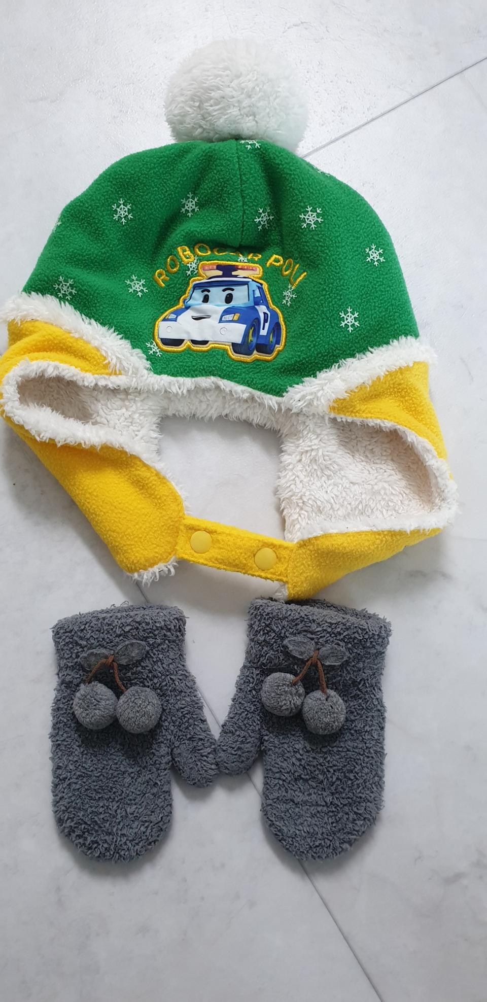 아동 털모자, 털장갑