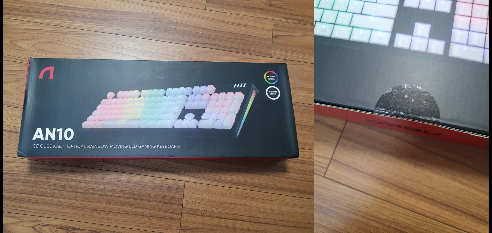 앱코 AN10 아이스큐브 무빙 LED 광축 게이밍 키보드