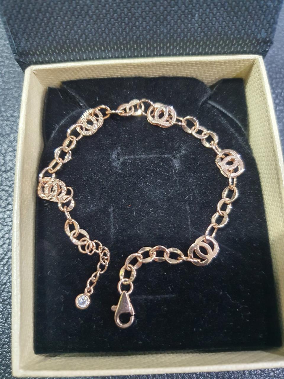 14케이핑크골드팔찌