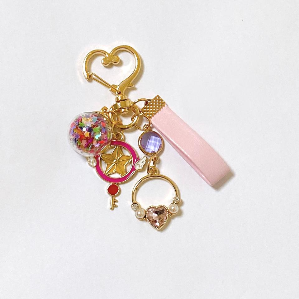 하트 핑크 키링