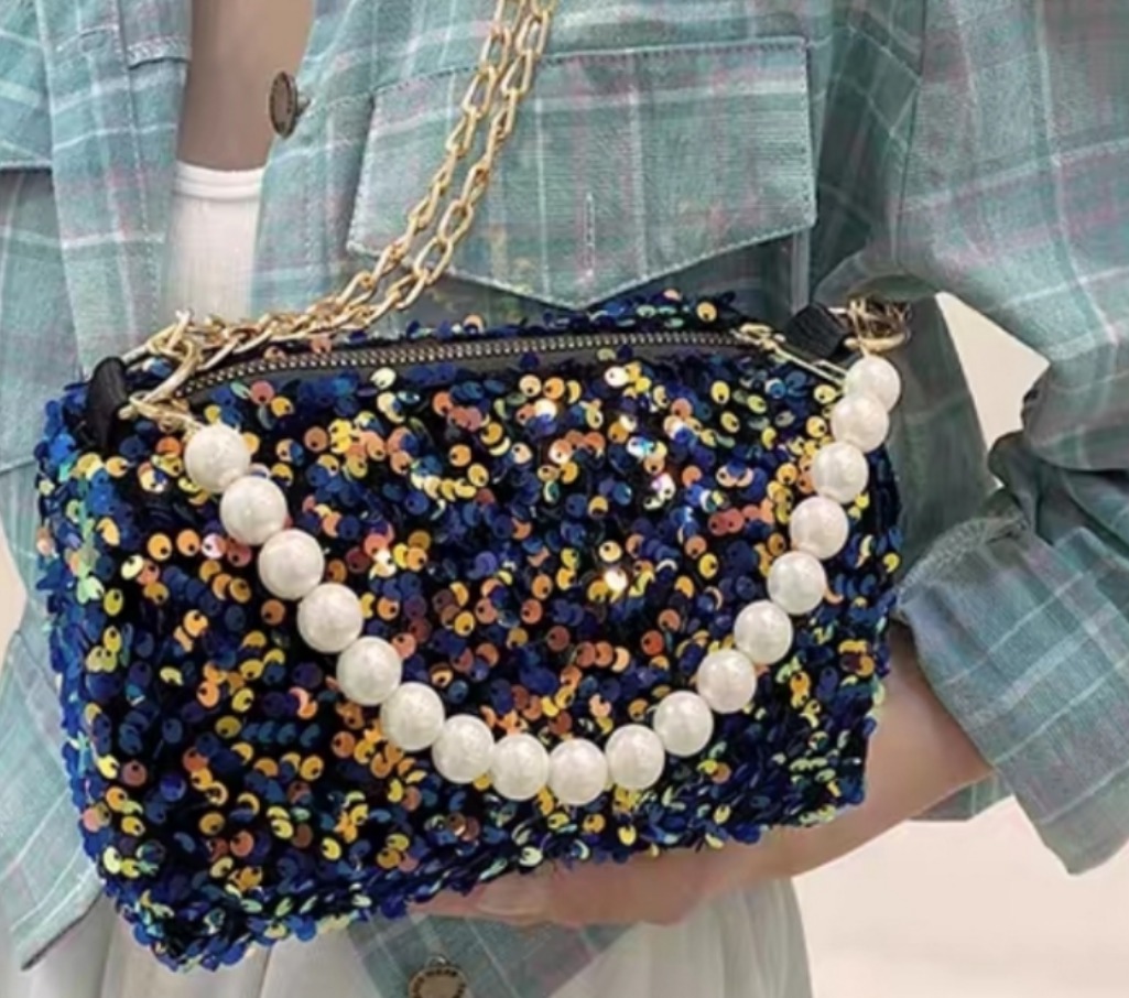 스팽글진주 클러치백 반짝