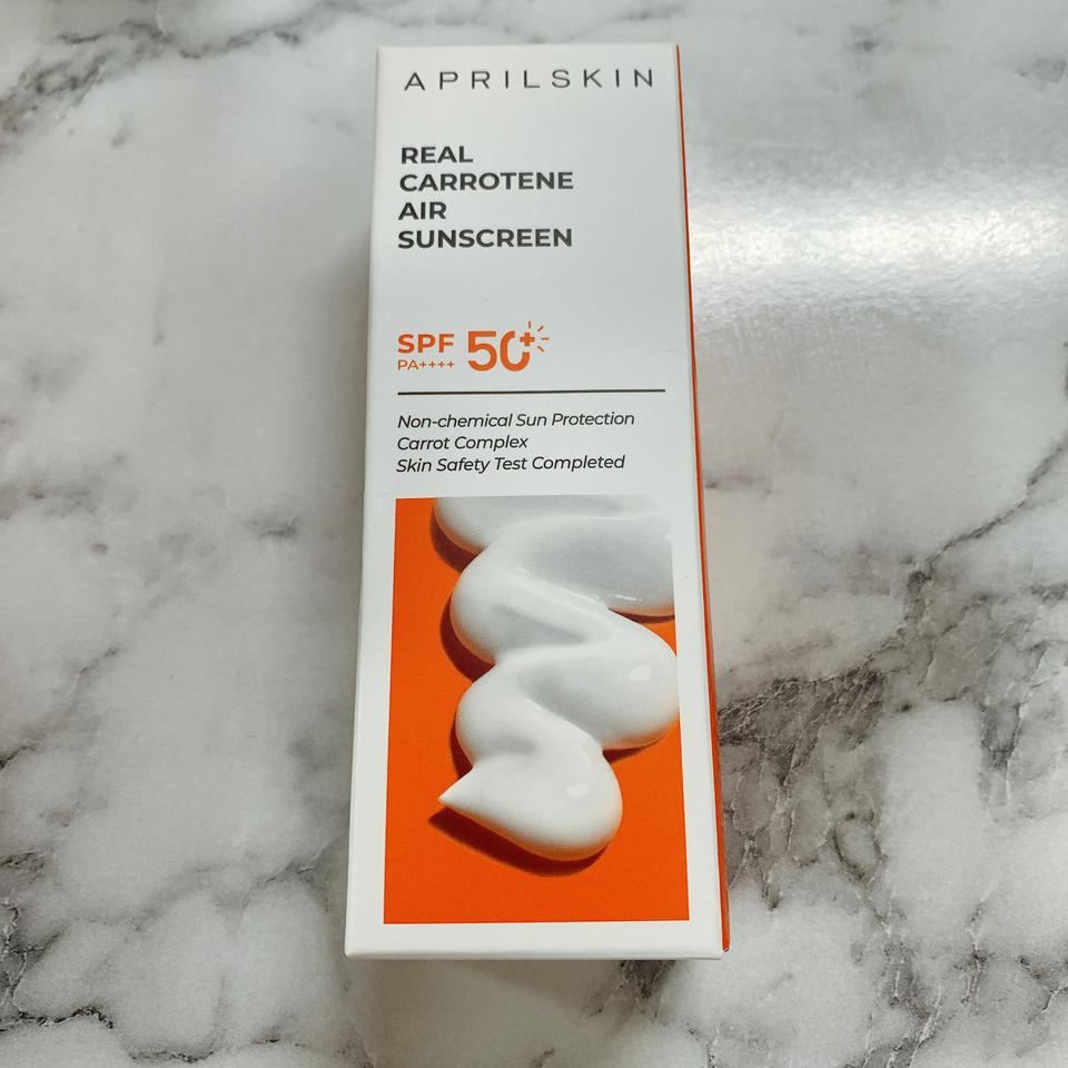 에이프릴스킨 캐로틴 선크림 새상품