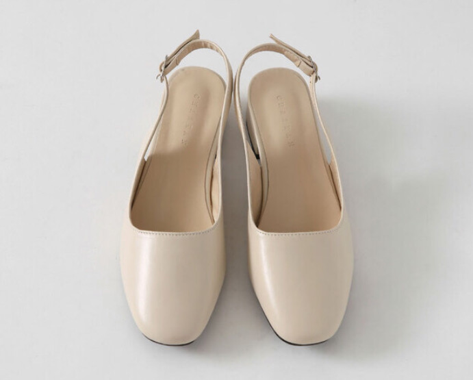 착한구두 슬링백 아이보리 250 새상품 10000원