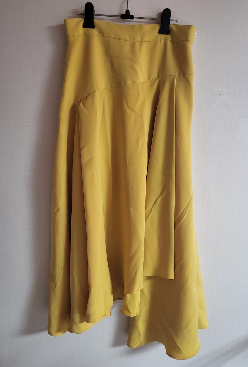 노랑프릴 언발스커트