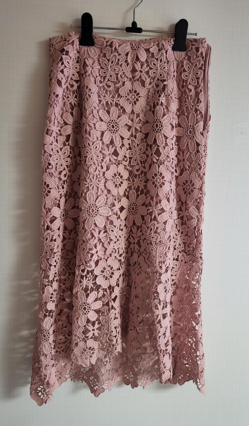 연분홍 레이스스커트