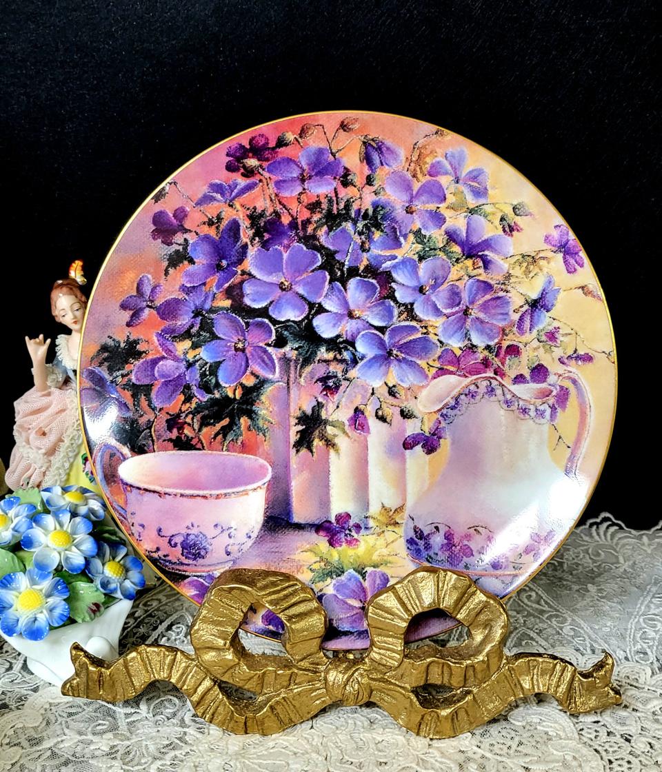 (레어템)영국 웨지우드 floral 장식접시