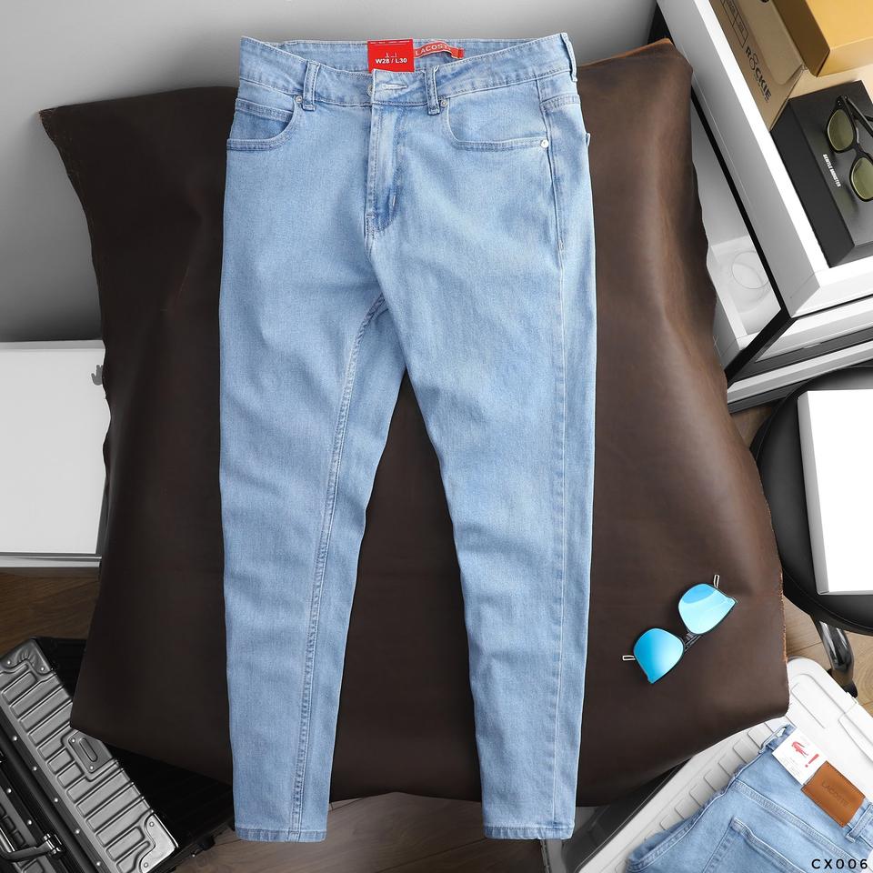 라코스테 연청바지 슬림핏