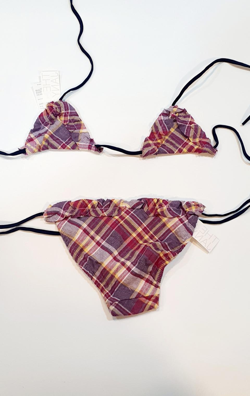 (아동/새상품)더제이니 체크 비키니 수영복 [싸다yeom]