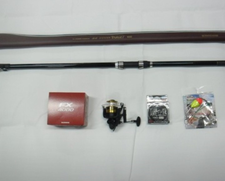 (436)카본원투낚시대.서프대450+시마노4000번릴+릴줄+원투찌