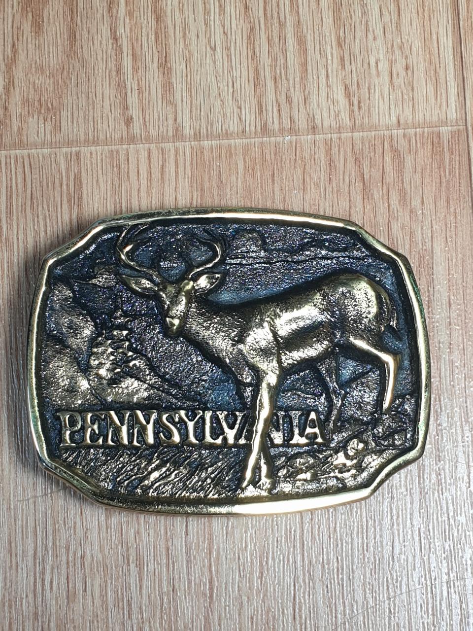 미국산 라이더용, 헌터용 버클 펜실배니아 와일드라이프