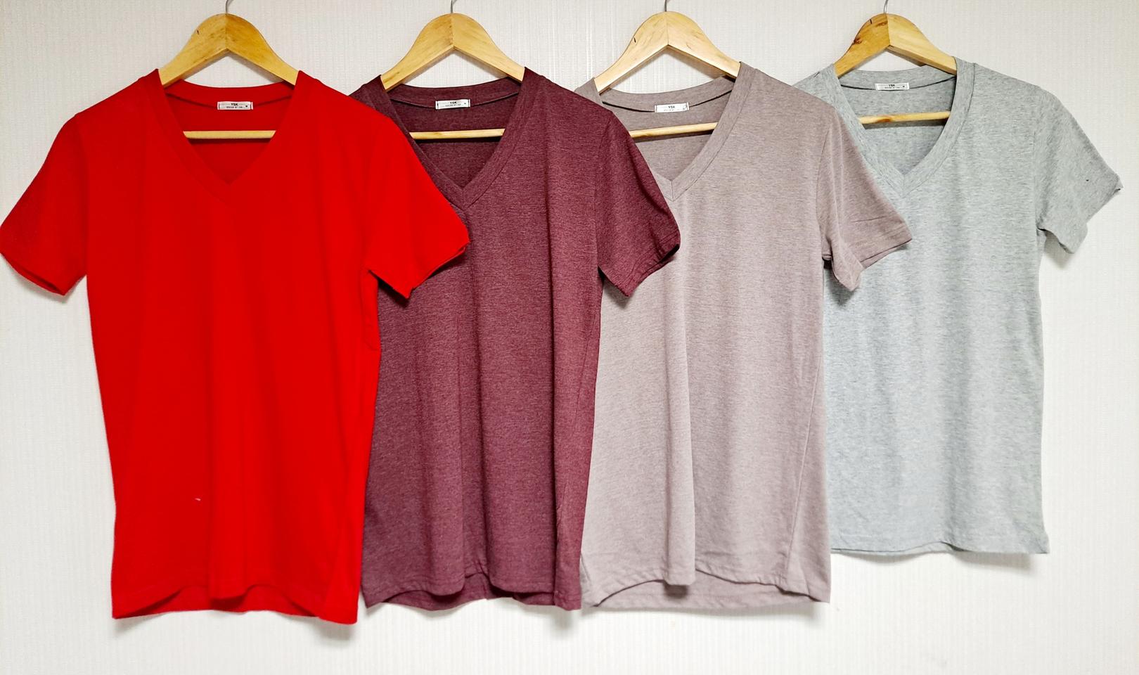 #기본_브이넥_반팔티-8컬러