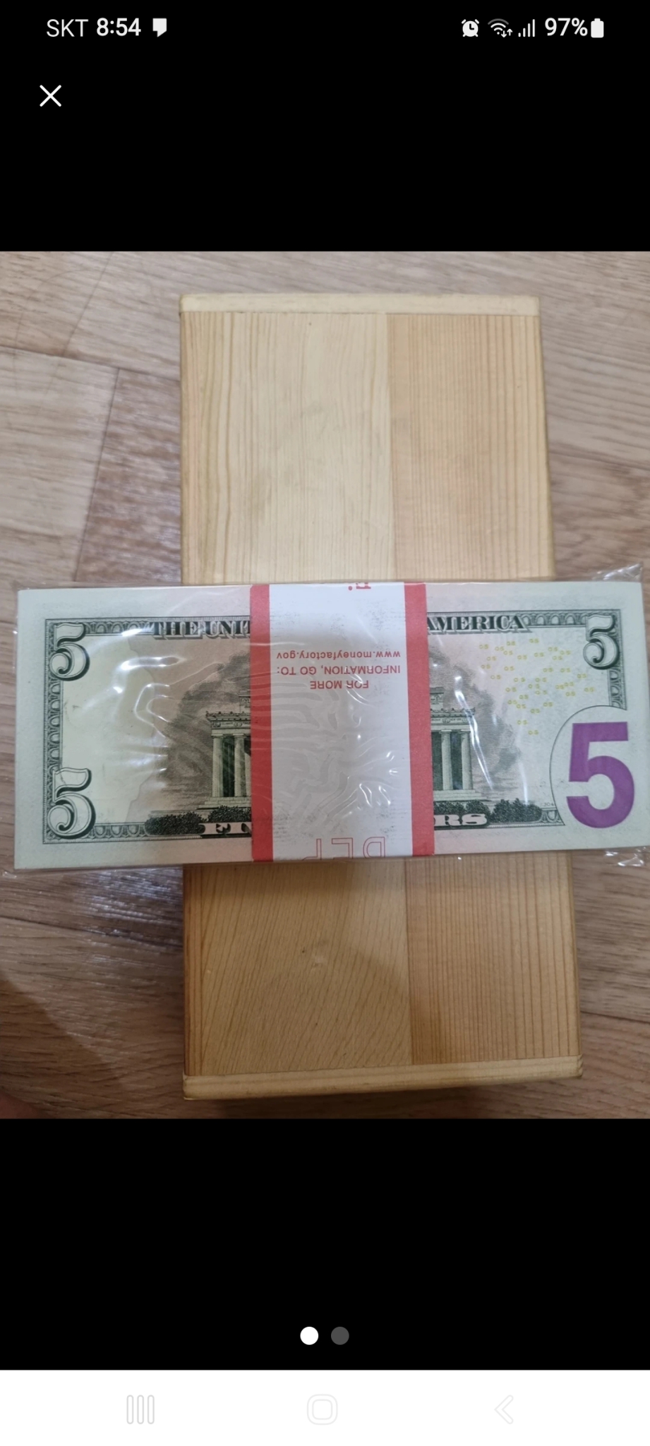 5달러 미사용 100장 701~800번 연속번호 팜 수집용(네고가능)