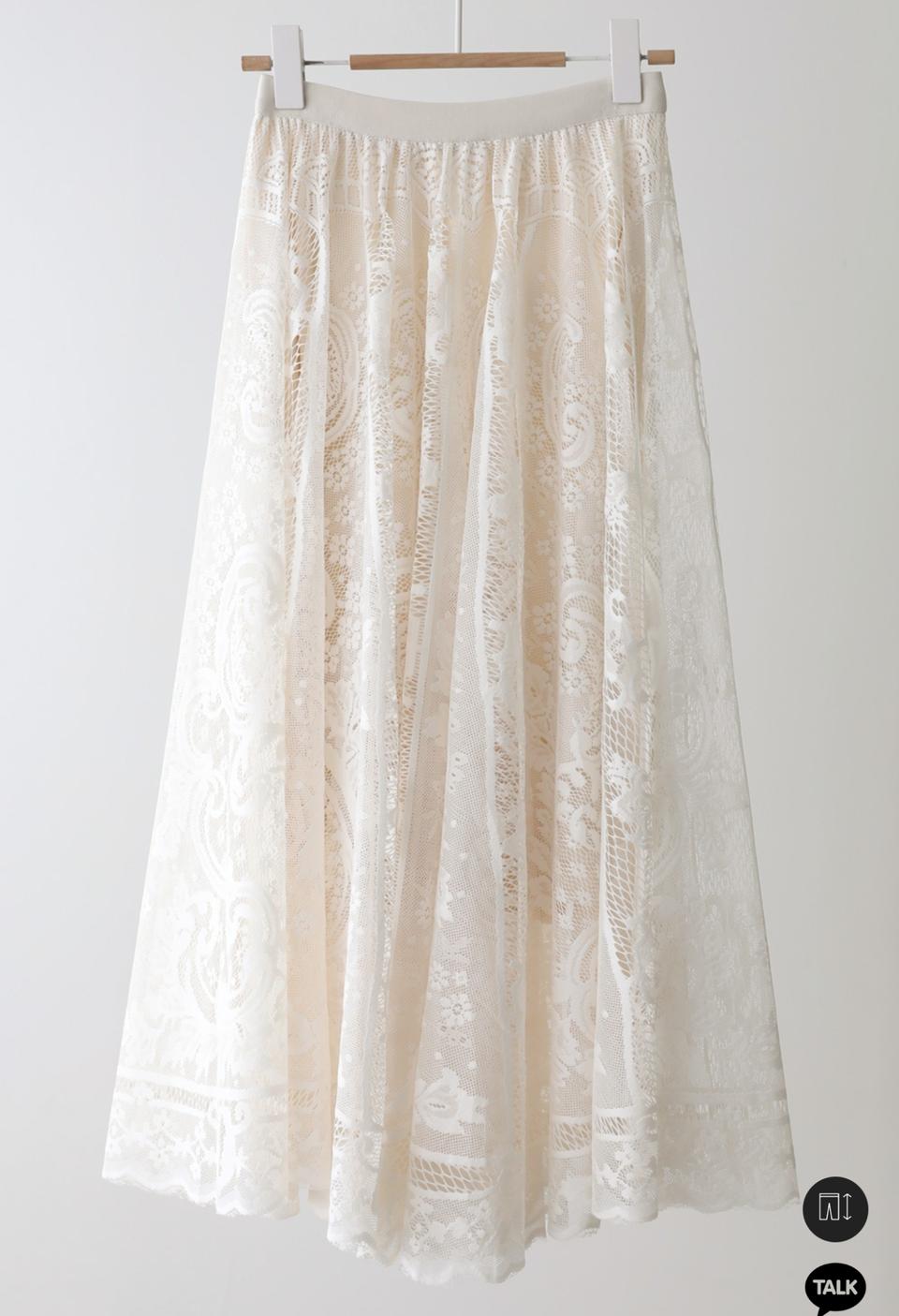 레이스 스커트