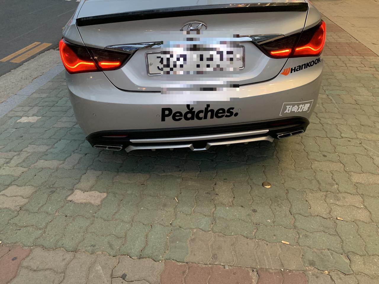 yf 소나타 블랙 베젤 갈고리 데루등