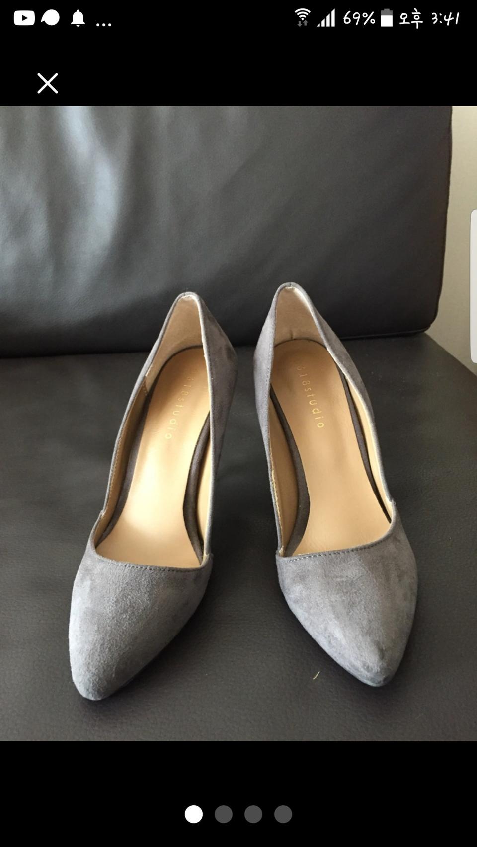 스웨이드 스텔레토힐