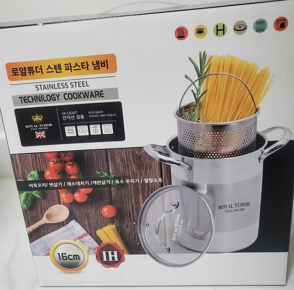 파스타냄비 새상품 인덕션에서도가능/무료배송