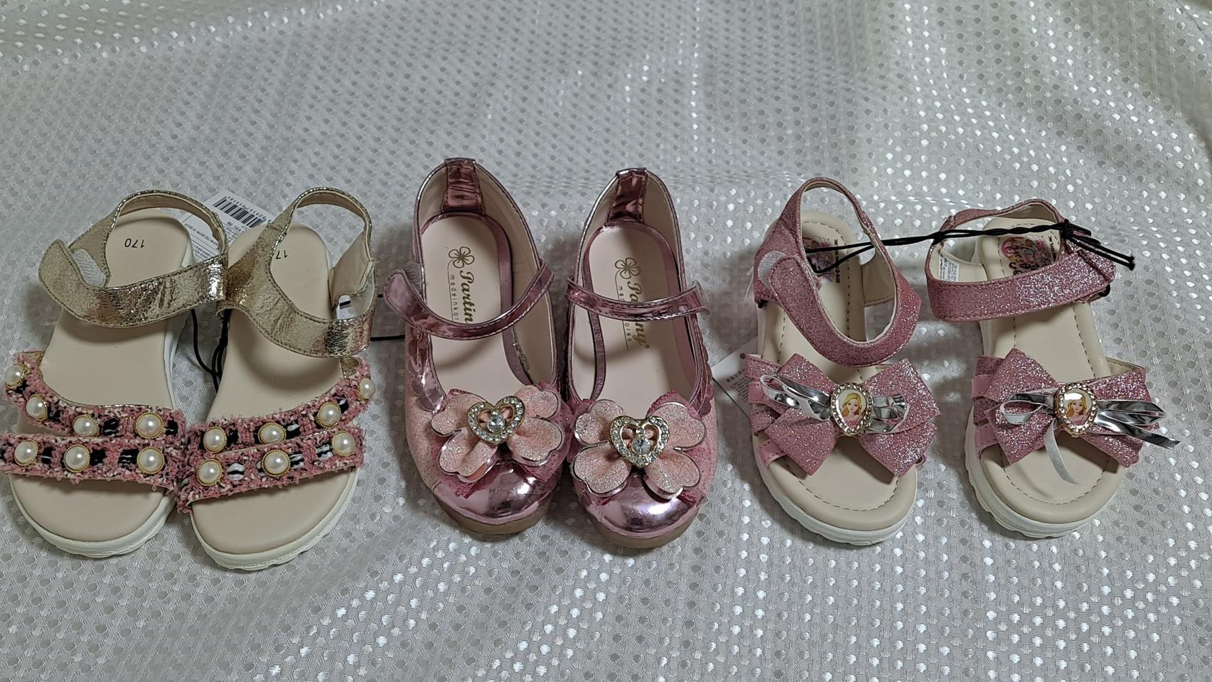 170사이즈)  여아구두 3켤레(2켤레 새신발)