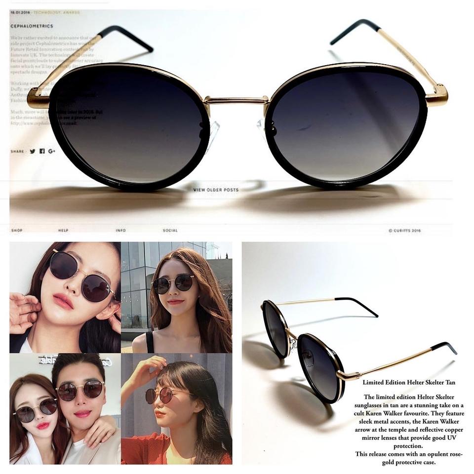 수입 무광골드 블랙 선글라스