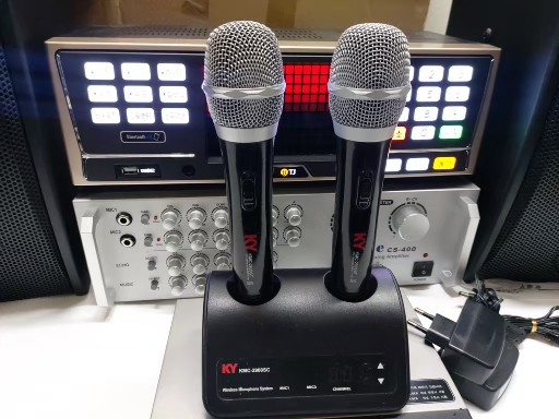 신품노래방기계셋트무선리모콘앰프스피커