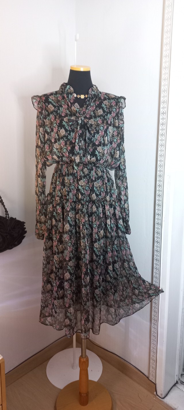 쉬폰셔링원피스