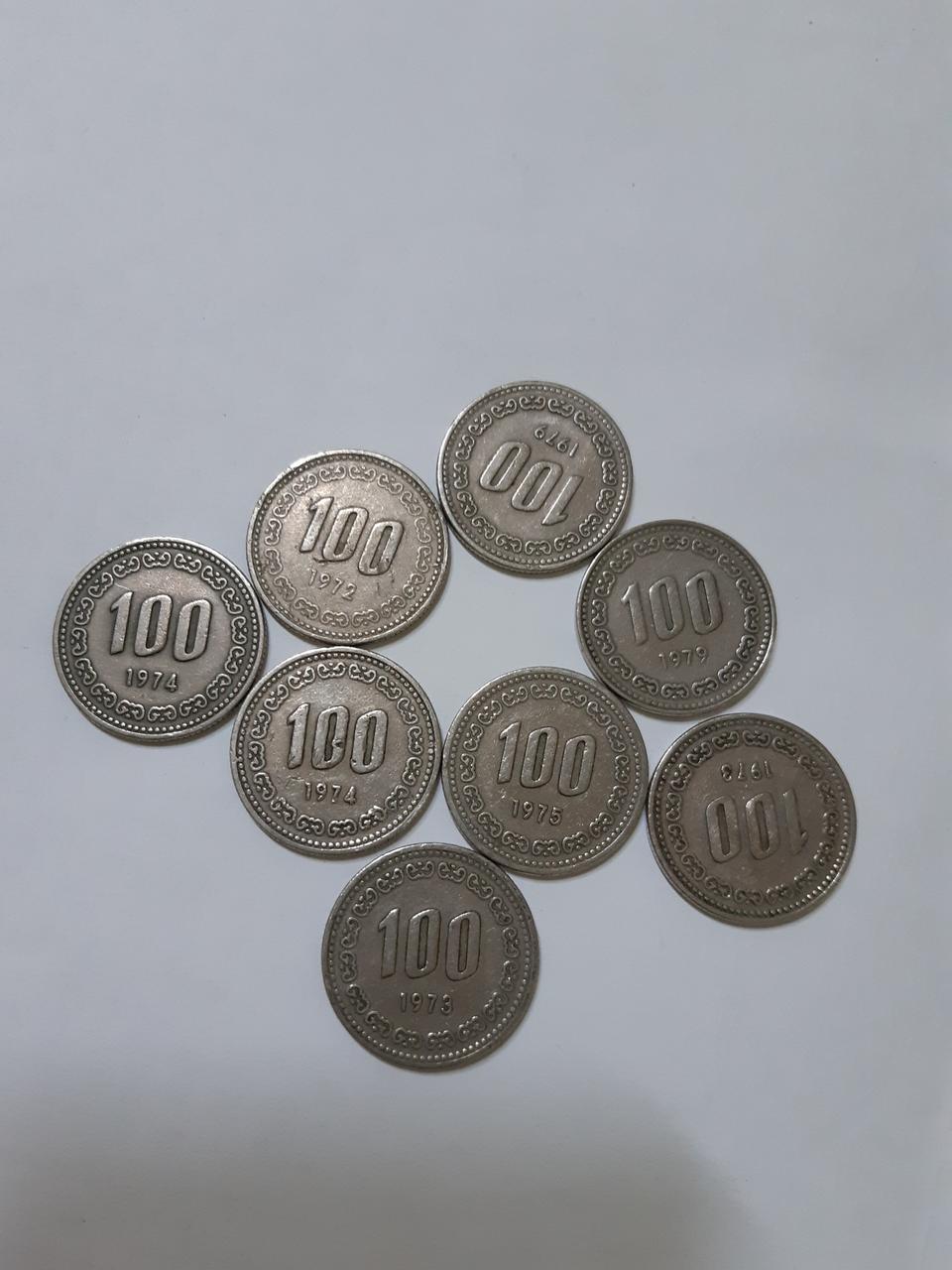 옛날동전 희귀동전  백원짤