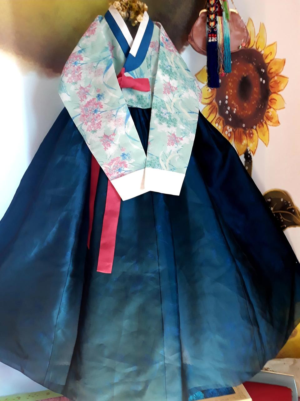 저고리새제품♡플라워 실크 여성한복55~66~77