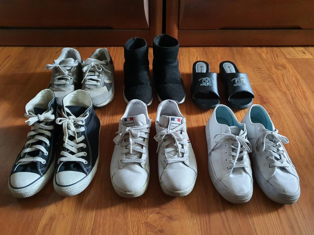 신발245~250미리튼튼하고발편한신발들6켤레편하게신으실분저렴하게3만5천원