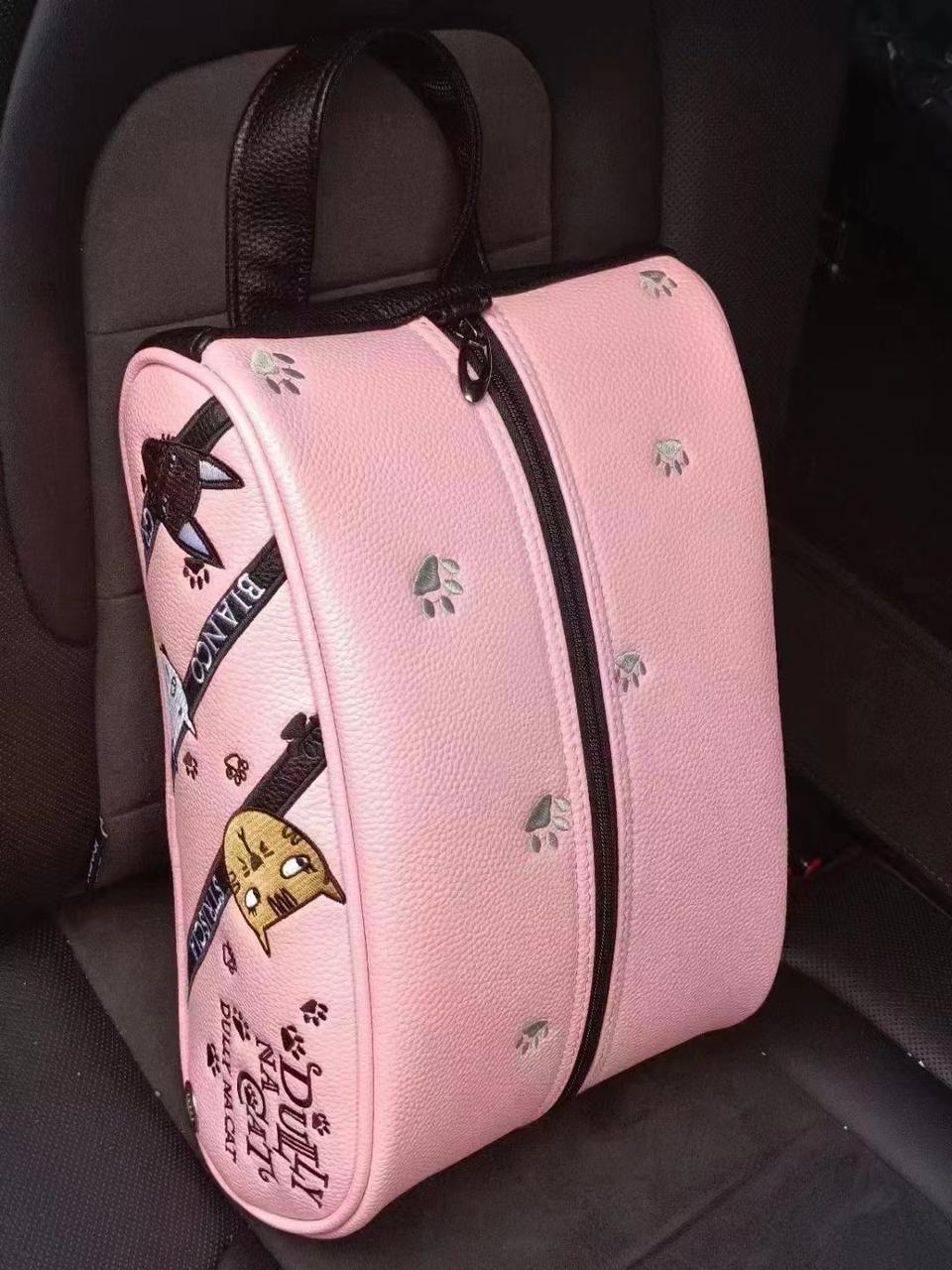 캐릭터 골프화파우치 핑크색상