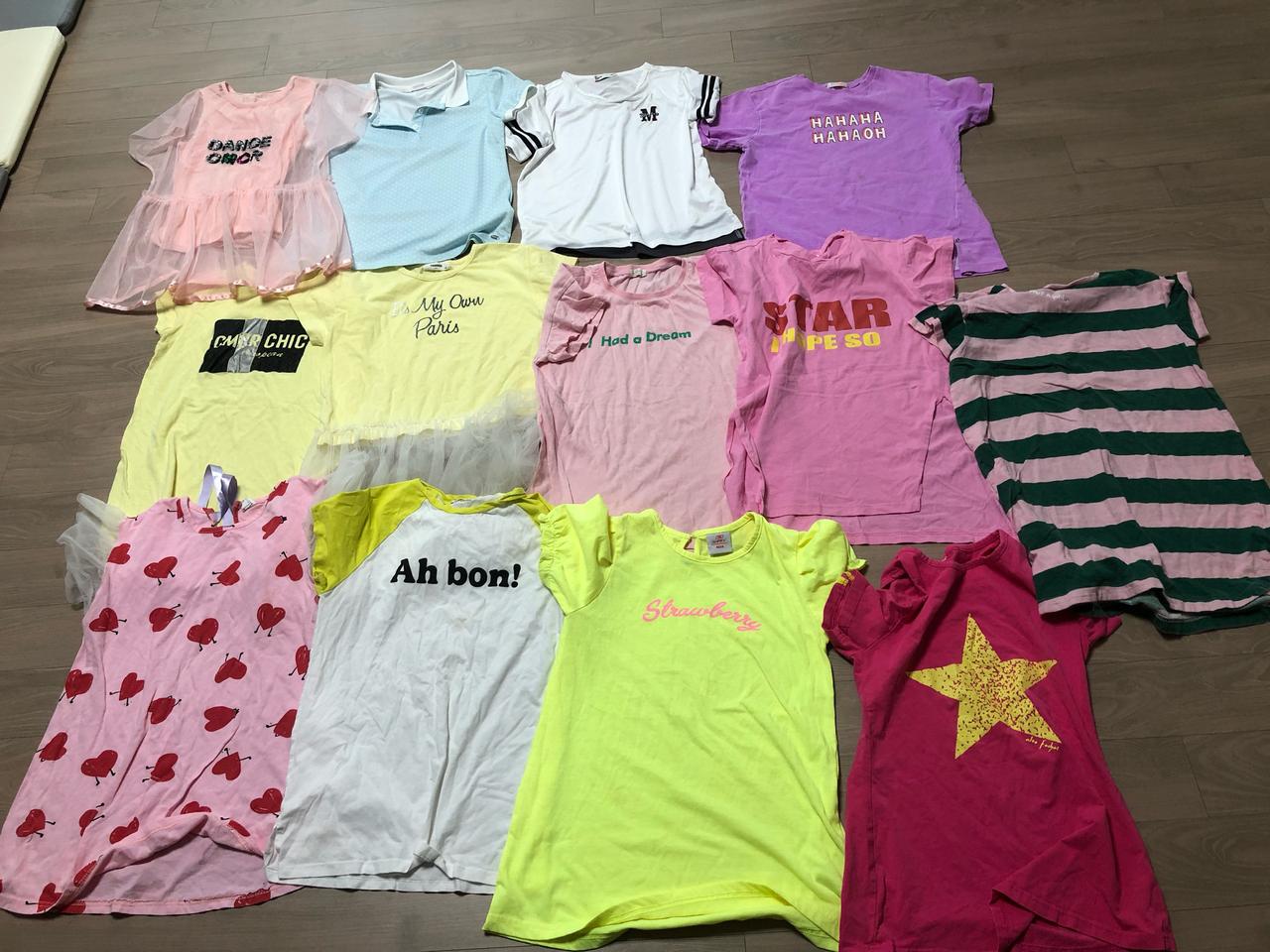 여아 반팔티~여아 옷~여아티셔츠140~여아원피스~여아 스커트~여아