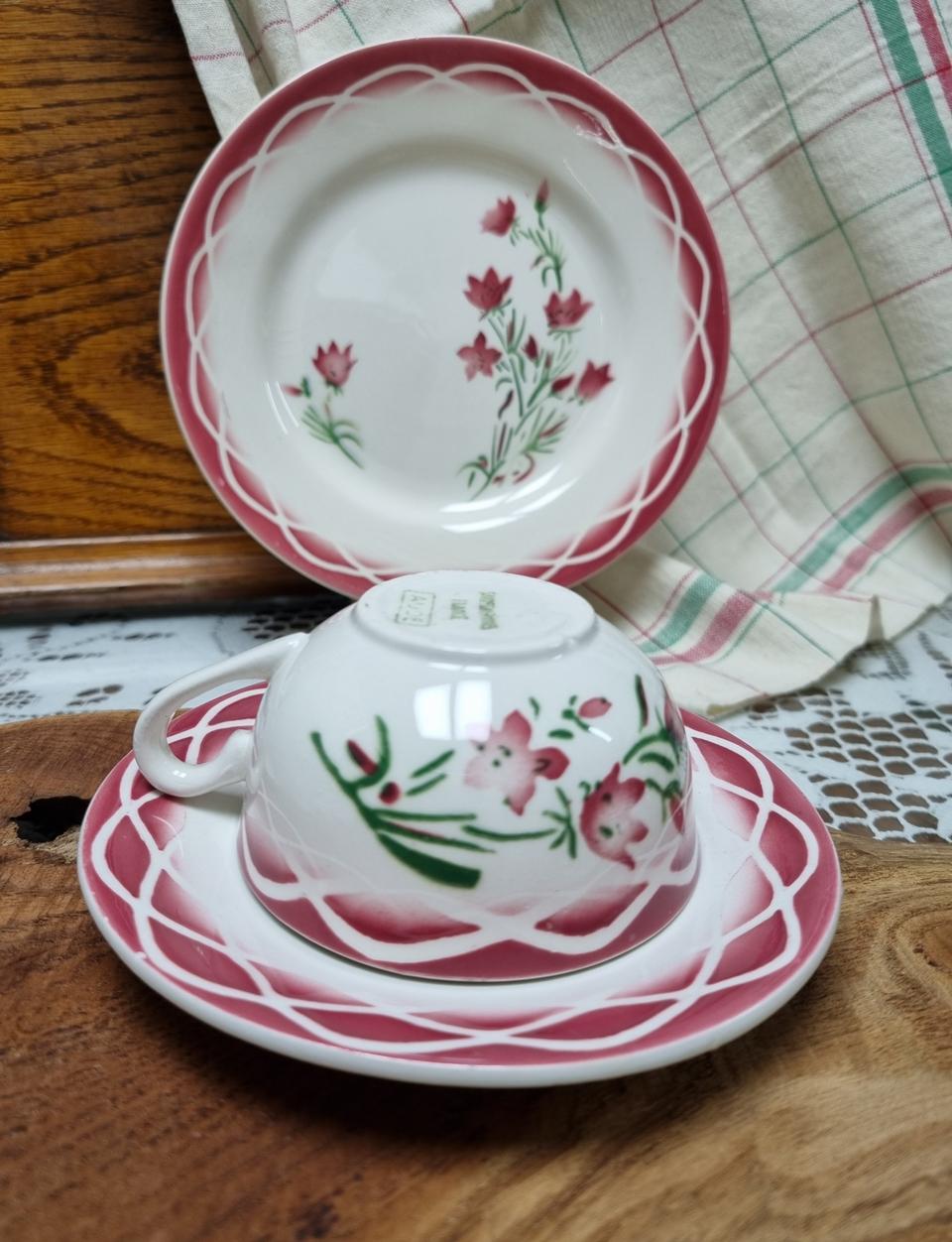 프렌치 디구앙 찻잔 트리오세트