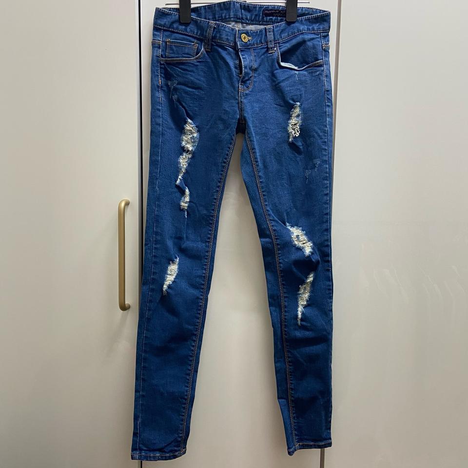 스판 청 스키니진