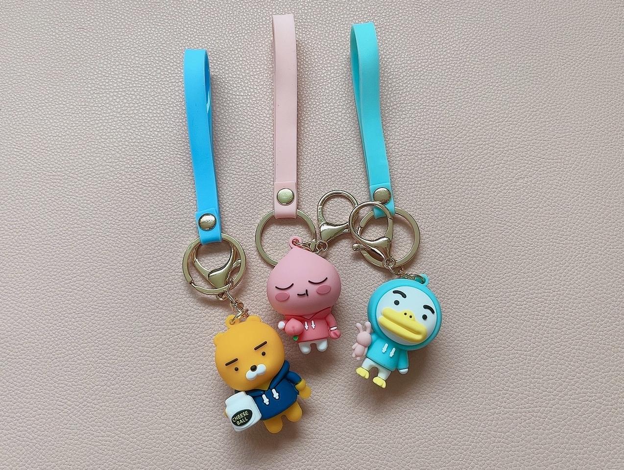 [새상품]카카오 프렌즈 캐릭터 키링 3종 키체인 열쇠고리 키홀더 백참