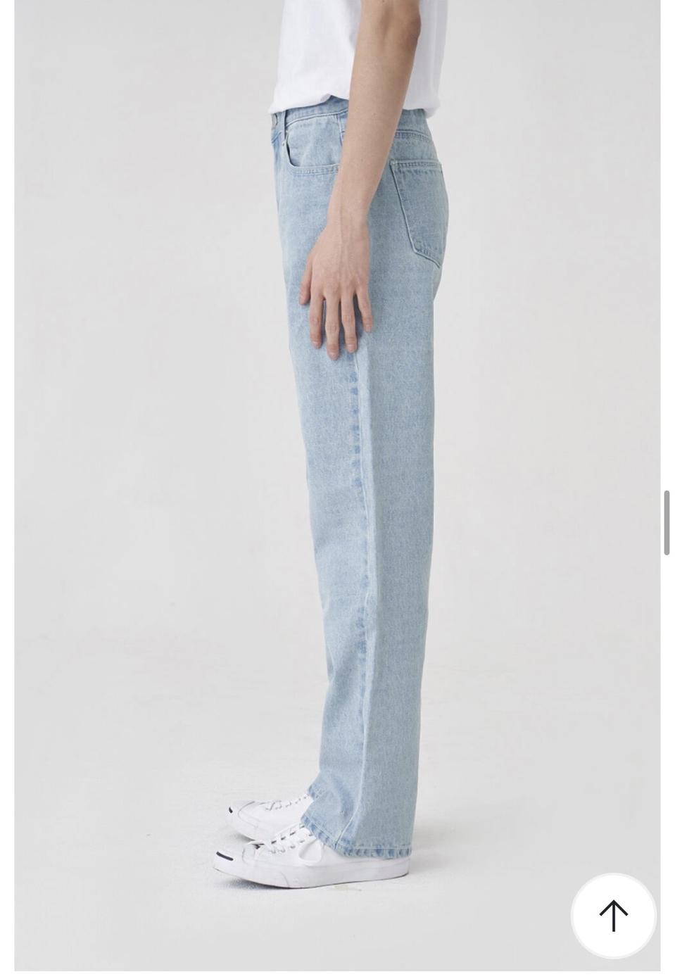 [S] EXC 와이드데님팬츠 스카이블루 새상품 판매합니다