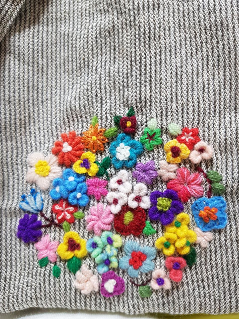 프랑스자수앞치마