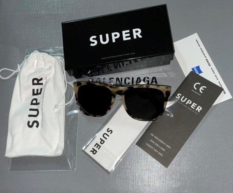 HAND MADE IN ITALY 정품 슈퍼 선글라스 남녀공용