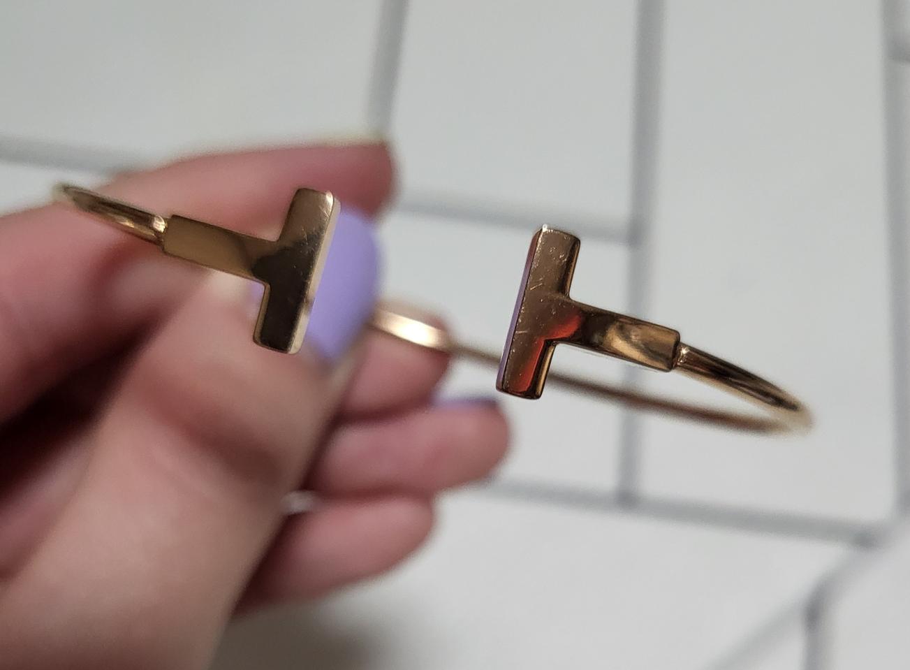 로즈골드 뱅글팔찌