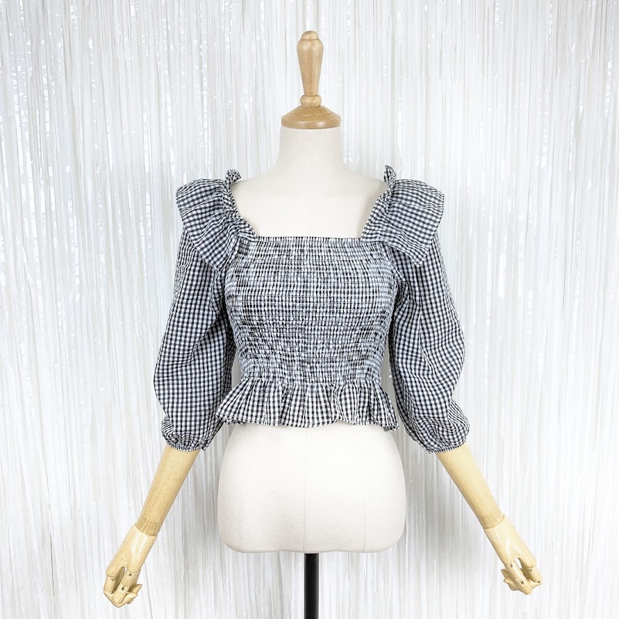 새상품 [4455] TWEE 스모크 블라우스