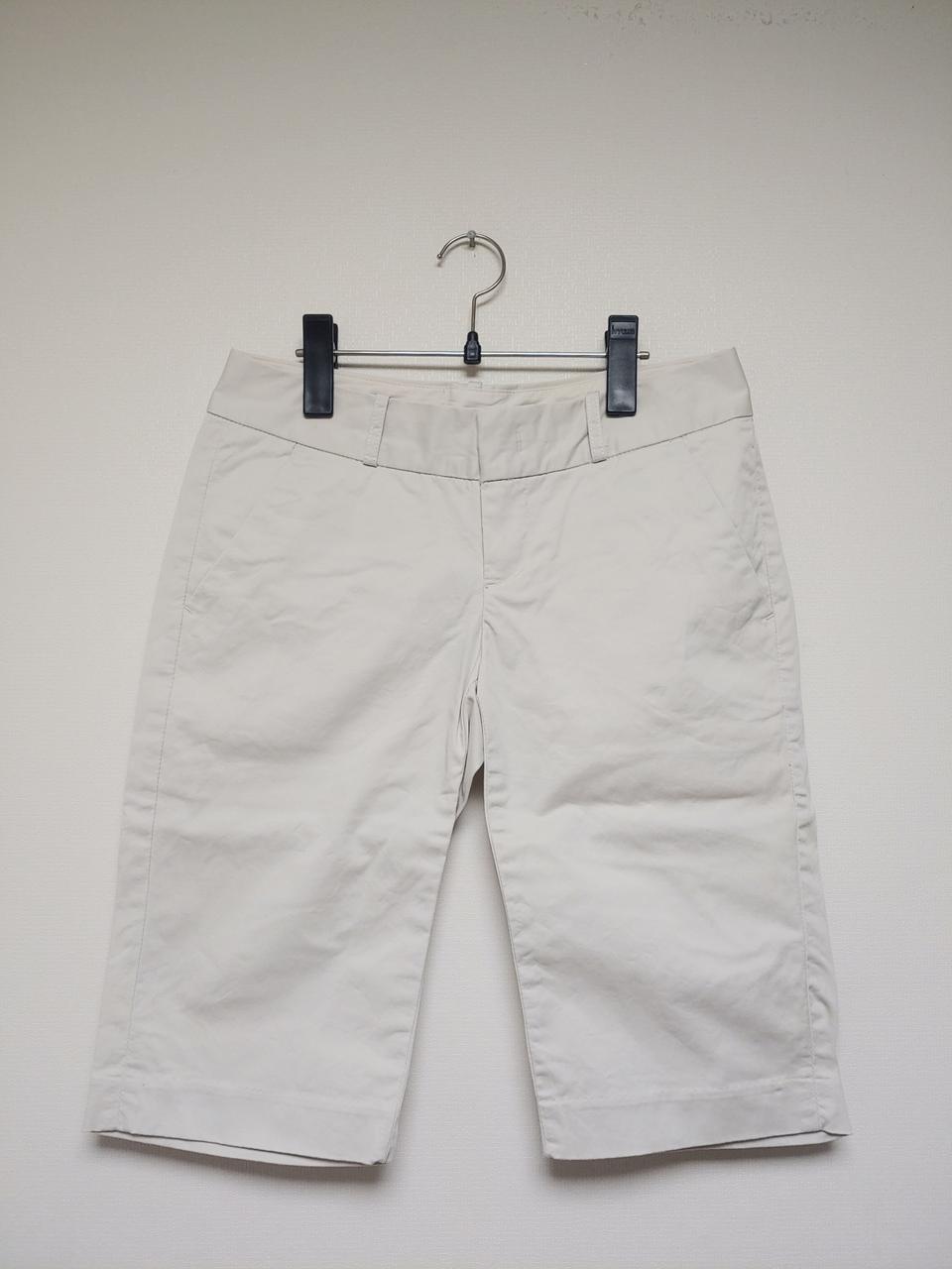 지오다노 크림 팬츠