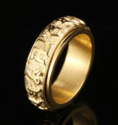 불교 반야심경 반지(골드컬러 재입고 완료)