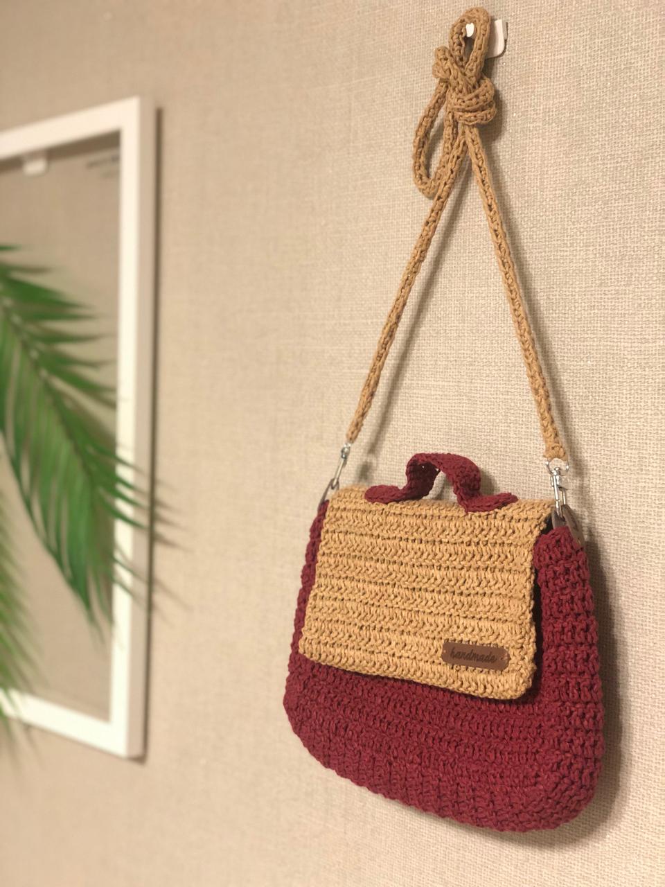 써말 크로스백(와인)