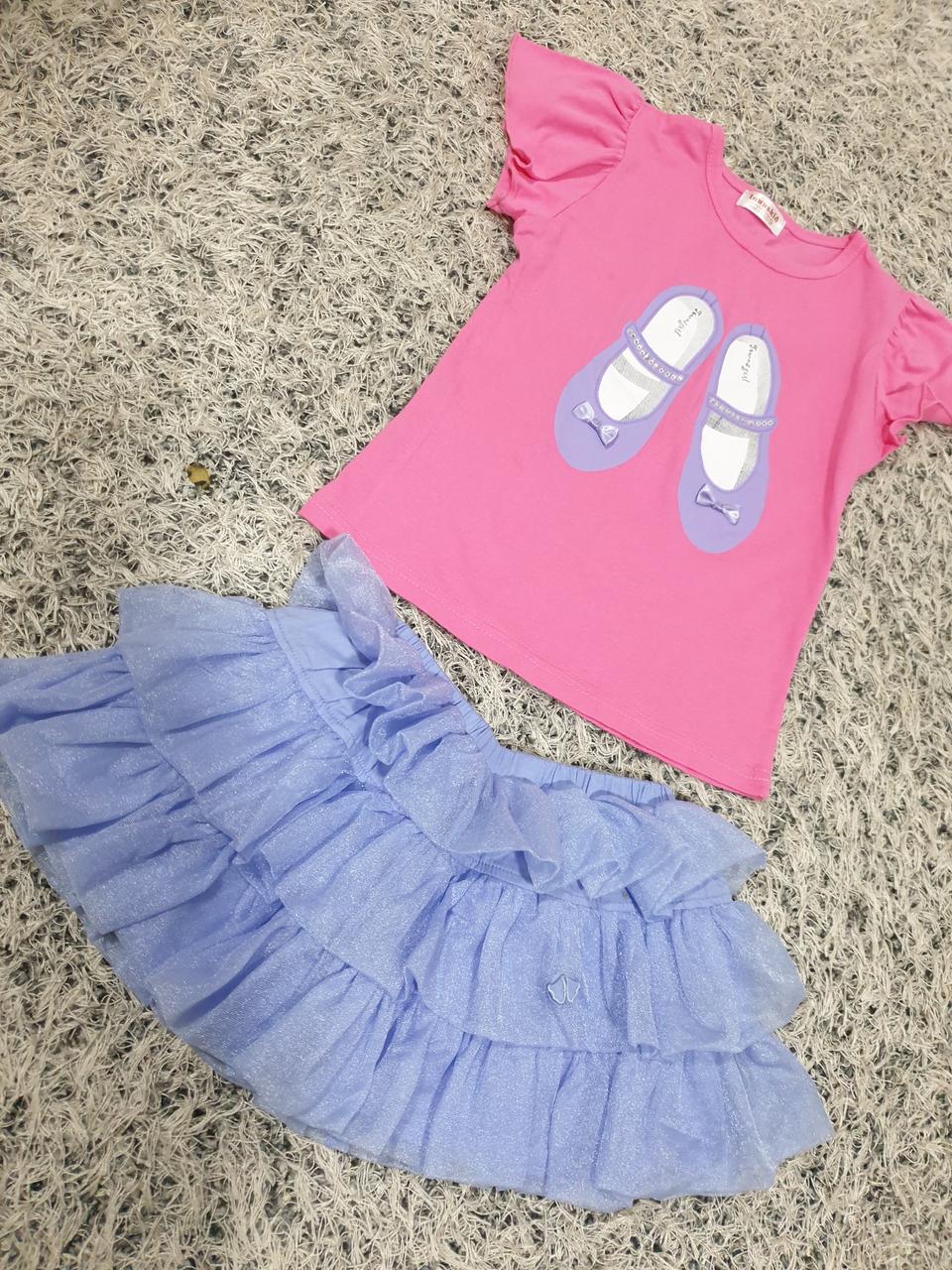 여아옷110  티셔츠+스커트 일괄
