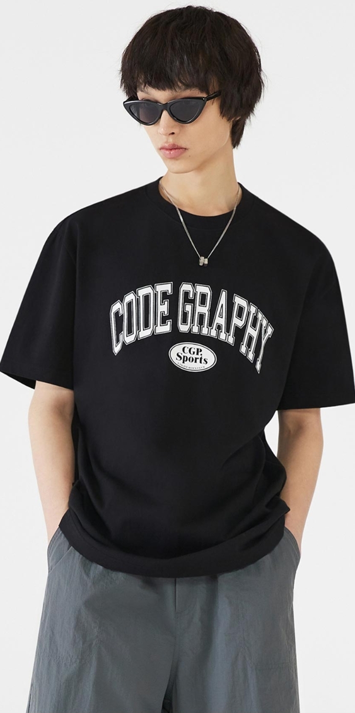 무신사 코드그라피 티셔츠~100