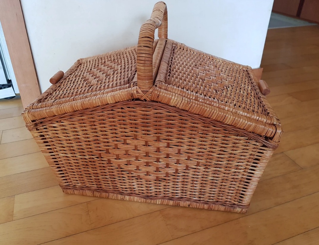 피크닉라탄바구니 상태좋아요