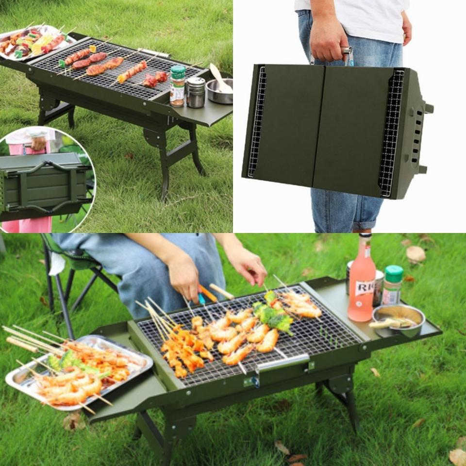 휴대용 접이식 그린바베큐 그릴