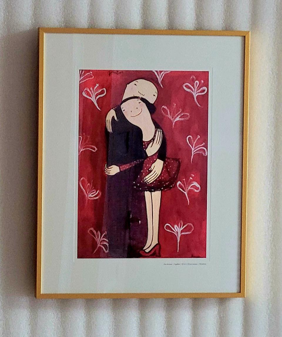 행복을 그리는 스페인 화가 에바 알머슨 판화