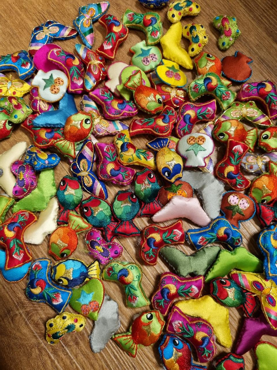 미니자수소품(민속자수)100점