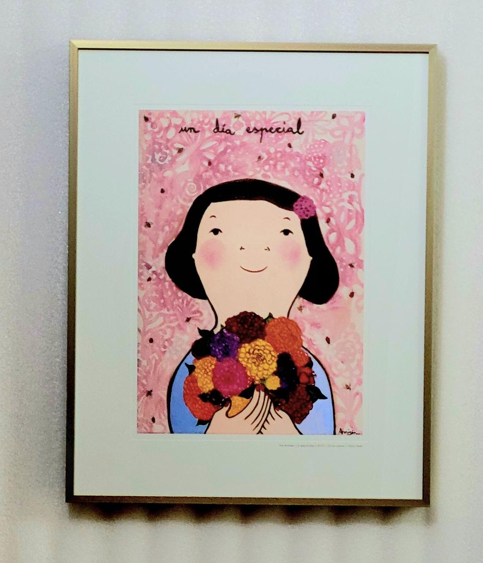 행복을 그리는 스페인 화가 에바 알머슨 판화