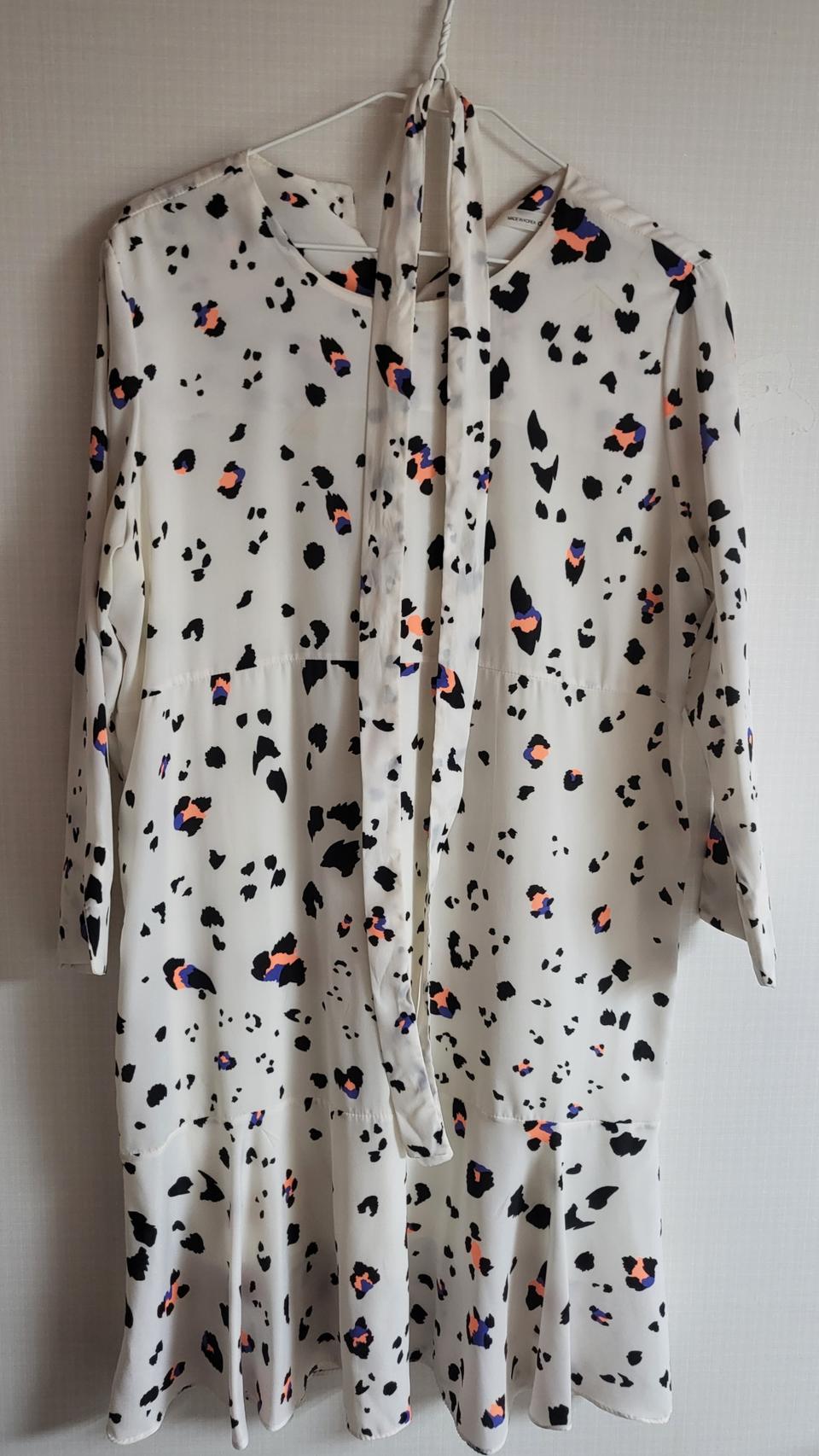 호피 화이트원피스