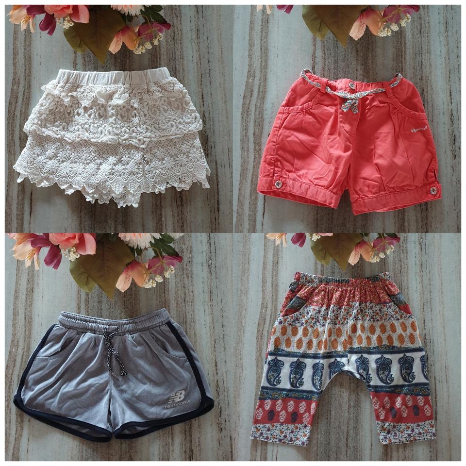 여아 여름반바지 하의4장(110사이즈)